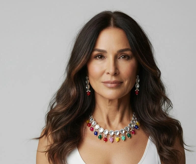 Traditional Multi-Color Kundan Necklace Set | Ethnic Party Wear Jewellery